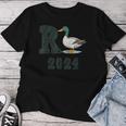 R Ente 2024 Rente 2024 Duck Retirement T-shirt Frauen Lustige Geschenke