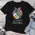 Ragazze Pallavolo Camicie Donna I Just Wanna Giocare Pallavolo Maglietta da donna Regalos divertidos