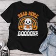 Read More Books Cute Booooks Ghost Pumpkin Teacher Halloween Women T-shirt Unique Gifts