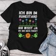 Rente Garten Pensioner Gardener Flowers Retirement Pensioner T-shirt Frauen Lustige Geschenke