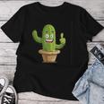 Ridere Cactus Con Pollice In Su Signal Costume Maglietta da donna Regalos divertidos