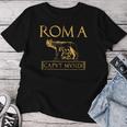 Roma Caput Mundi Antica Roma Maglietta da donna Regalos divertidos