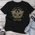 Roma Invicta Spqr Roman Eagle Distressed T-shirt Frauen Lustige Geschenke