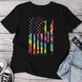 Rotc Rainbow Tie Dyeintage Inspired Maglietta da donna Regalos divertidos