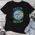 Save The Ocean Sea Turtle Tartaruga Marina Maglietta da donna Regalos divertidos