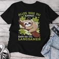 Sloth Sleep Alles Was Du Kannst Sloth T-shirt Frauen Lustige Geschenke