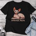 Sphynx Cat Mom Lover Cat Mama Sphynx Gato Regalos Para Es Cuello Camiseta de mujer Regalos divertidos