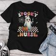 Spooky Nurse Ghost Halloween Cute Groovy Nursing Halloween Women T-shirt Unique Gifts