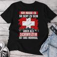 Switzerland Children's Switzerland Swiss Flag Women's T-shirt Frauen Lustige Geschenke