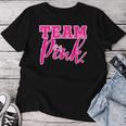 Team Pink Gender Reveal Team For Girls T-shirt Frauen Lustige Geschenke