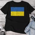 Ucraina Bandiera Distressed Cool Uomini Donne Bambini Adolescenti Ucraino Maglietta da donna Regalos divertidos