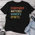 Vintage Retro Sport Lover Todos Relojes Deportes Camiseta de mujer Regalos divertidos