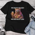 Wie Machcht Der Bär Der Bär Macht Empty Bears Beer Bear T-shirt Frauen Lustige Geschenke