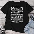 Women's Chefin Wir Habenersucht Für Sie Das Beste Zu Finden German T-shirt Frauen Lustige Geschenke