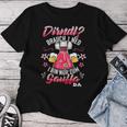 Women's Dirndl Braucht I Ned Bin Nur Zum Sauffa Da Sayings T-shirt Frauen Lustige Geschenke