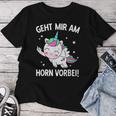 Women's Geht Mir Am Hornorbei Unicorn T-shirt Frauen Lustige Geschenke