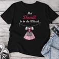 Women's Mei Dirndl Is In Da Wäsch Oktoberfest Oktoberfest Costume T-shirt Frauen Lustige Geschenke