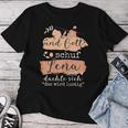 Women's Name Lena Birthday And God Schuf Lena T-shirt Frauen Lustige Geschenke