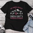 Women's Oben Gibt's Kaiserschmarrn Bergsteiger Mountain Hiking Slogan S T-shirt Frauen Lustige Geschenke