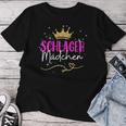 Women's Schlager Girls Schlager Queen 2024 Hit Party Outfit T-shirt Frauen Lustige Geschenke