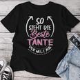 Women's So Sieht Die Beste Tante Der Welt T-shirt Frauen Lustige Geschenke