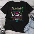 Women's With So Ssieht Die Madster And Coolste Aunt Der Welt T-shirt Frauen Lustige Geschenke