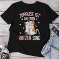 Zuhause Ist Wo Meine Katzen Sind Katze Girl's Women's T-shirt Frauen Lustige Geschenke