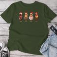 Chicken Christmas Chickens Santa Claus Xmas Women T-shirt Frauen Lustige Geschenke