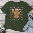 Christmas Christmas Santa Biscuit Beer T-shirt Frauen Lustige Geschenke