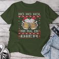 Christmas Women's Ho Ho Hol Mir Mal Ein Bier Xmas T-shirt Frauen Lustige Geschenke