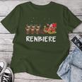 Beer Christmas Reindeer Santa T-shirt Frauen Lustige Geschenke