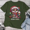 Meowy Catmas Cat Kitten Christmas Outfit Women's Christmas T-shirt Frauen Lustige Geschenke