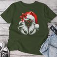 Santa Hat Santa Mama Grandma Girls Christmas T-shirt Frauen Lustige Geschenke