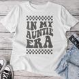 In My Auntie Era Retro Groovy Cool Aunt Auntie Club Gray T-shirt Frauen Lustige Geschenke