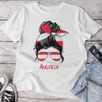 Austria Girl's Austria Woman Flag T-shirt Frauen Lustige Geschenke