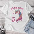 Children's 5Th Birthday Girls' Ich Bin Schon 5 Jahre Alt Einhorn T-shirt Frauen Lustige Geschenke