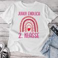 Children's Endlich 2Nd Class School Child Leopard Rainbow T-shirt Frauen Lustige Geschenke