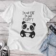 Con Texto En Inglés Im Not Fat Im Just Fluffy Panda Hombre Camiseta de mujer Regalos divertidos