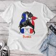 Francia Chica Francesa Chica Francia Bandera Sin Mangas Camiseta de mujer Regalos divertidos