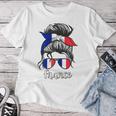 French Girls France Fille Française France French Flag T-shirt Frauen Lustige Geschenke