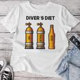 Diving For Diving Diet Beer Blue T-shirt Frauen Lustige Geschenke