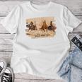 Horse Riding Desert Freedom T-shirt Frauen Lustige Geschenke