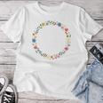 Kinder Ich Werde Große Schwester 2025 Flower Wreath Girl Cute Blue T-shirt Frauen Lustige Geschenke