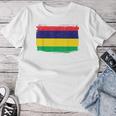 Mauritius Flag Women's Children's Blue T-shirt Frauen Lustige Geschenke