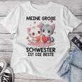 Meine Große Schwestern Ist Die Beste Katzen Geschwister T-shirt Frauen Lustige Geschenke