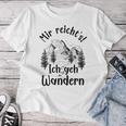 Mir Reichts Ich Geh Hikern Hiker Women's Gray S T-shirt Frauen Lustige Geschenke