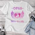 Opas Girl Ich War Once Sein Angel Jetzt Ist Er Meiner T-shirt Frauen Lustige Geschenke