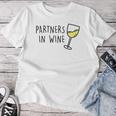 Partners In Wine Wine Red Wine Rose Wine Am Pm Wine Fun T-shirt Frauen Lustige Geschenke