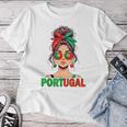 Portuguese Girl Woman Flag Portugal Girl Woman T-shirt Frauen Lustige Geschenke