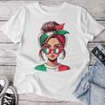 Ragazza Italiana Italian Girl Italia Italy Flag Women's T-shirt Frauen Lustige Geschenke